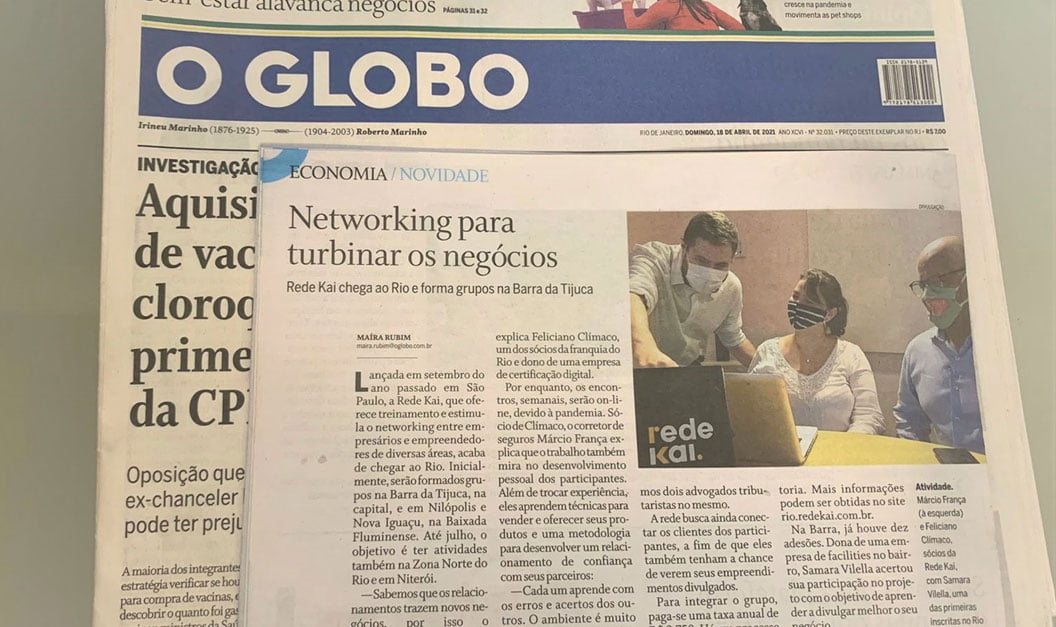 Rede Kai na Mídia O Globo